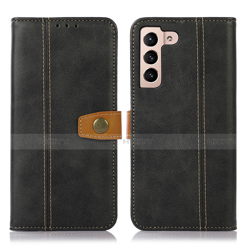 Coque Portefeuille Livre Cuir Etui Clapet D14T pour Samsung Galaxy S21 5G Noir Plus