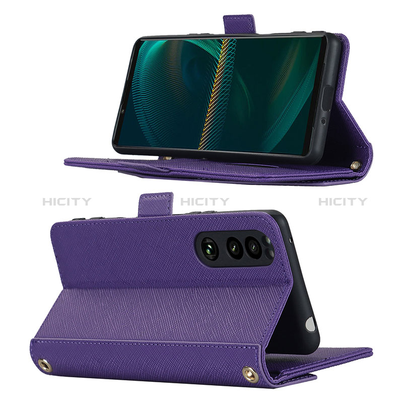 Coque Portefeuille Livre Cuir Etui Clapet DT1 pour Sony Xperia 5 III Plus