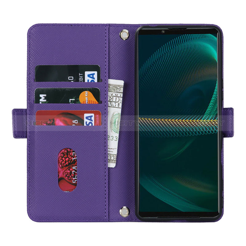 Coque Portefeuille Livre Cuir Etui Clapet DT1 pour Sony Xperia 5 III Plus