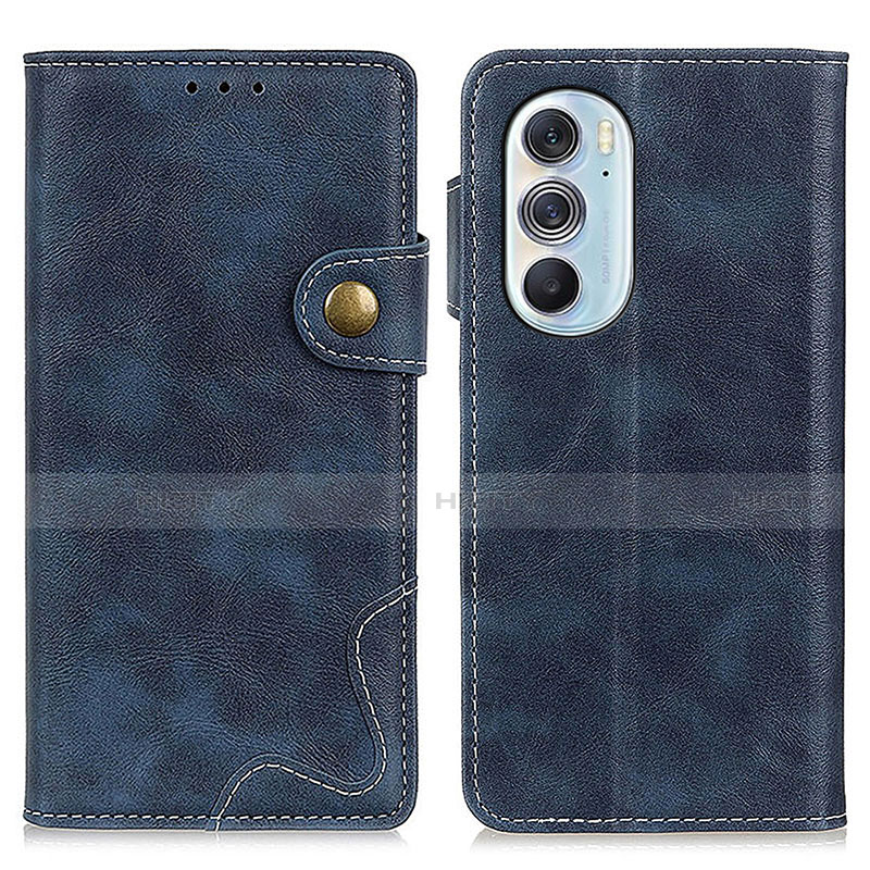 Coque Portefeuille Livre Cuir Etui Clapet DY01 pour Motorola Moto Edge 30 Pro 5G Bleu Plus