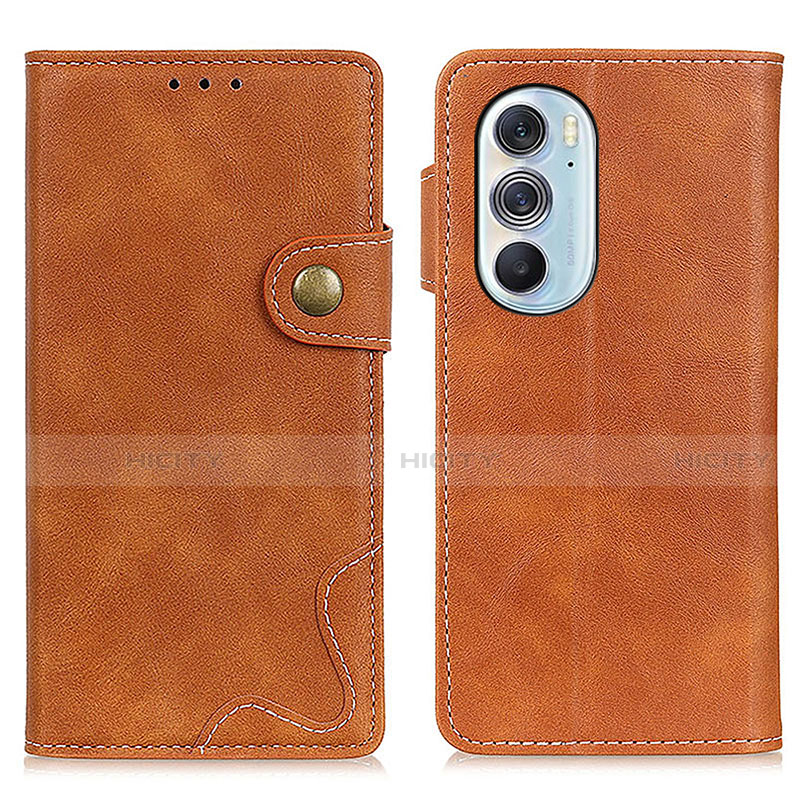 Coque Portefeuille Livre Cuir Etui Clapet DY01 pour Motorola Moto Edge 30 Pro 5G Marron Plus