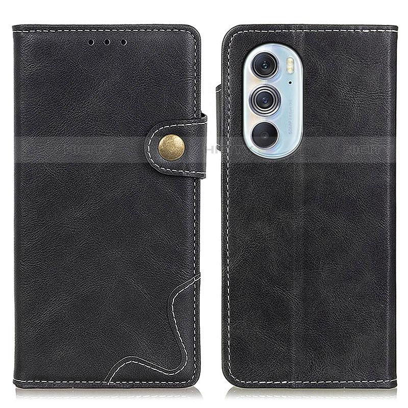 Coque Portefeuille Livre Cuir Etui Clapet DY01 pour Motorola Moto Edge X30 5G Noir Plus