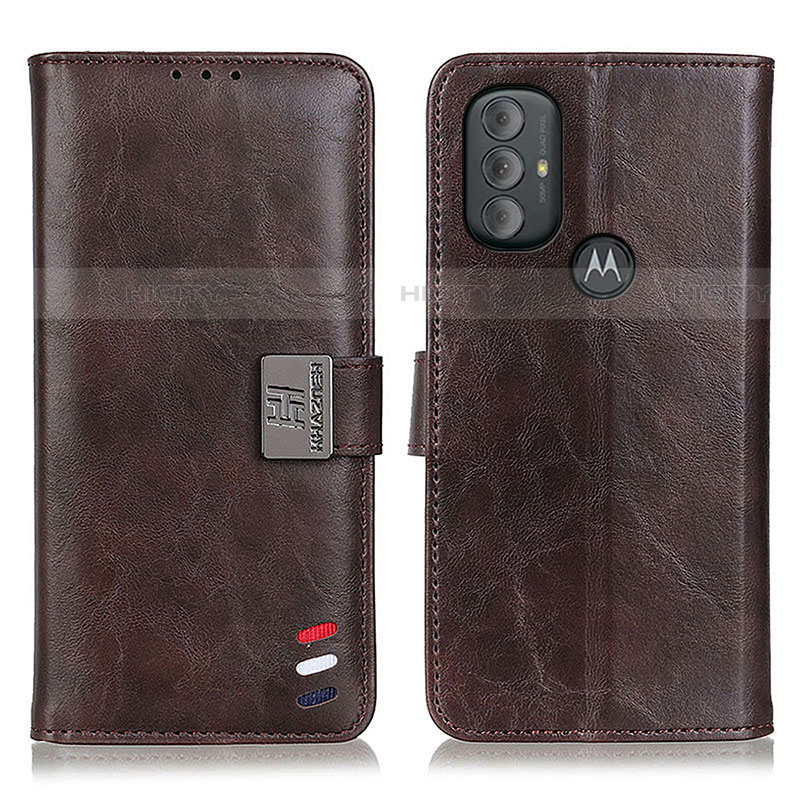 Coque Portefeuille Livre Cuir Etui Clapet DY01 pour Motorola Moto G Play Gen 2 Marron Plus