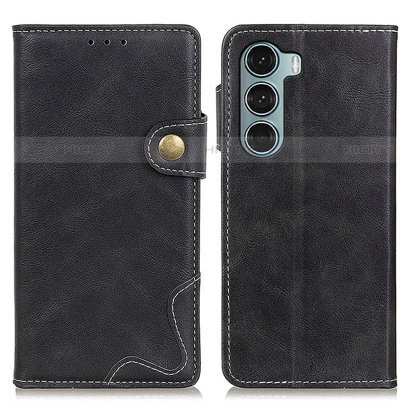 Coque Portefeuille Livre Cuir Etui Clapet DY01 pour Motorola Moto G200 5G Noir Plus