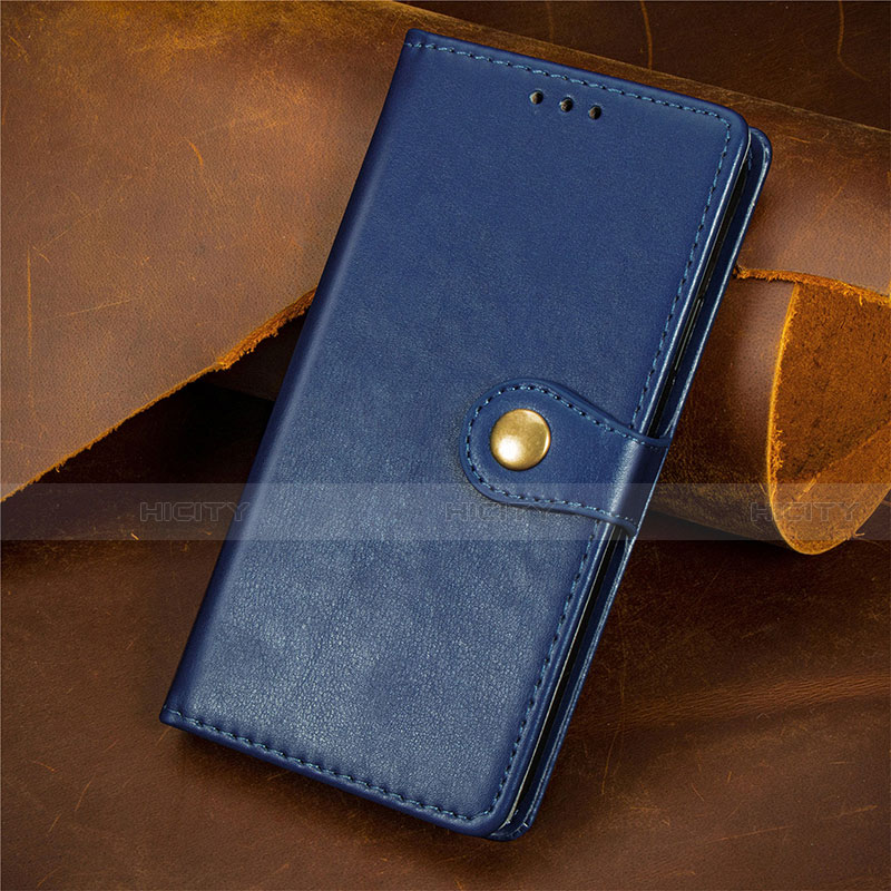 Coque Portefeuille Livre Cuir Etui Clapet F02 pour Apple iPhone 13 Bleu Plus