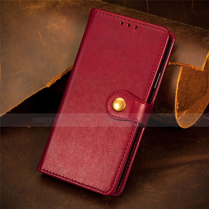 Coque Portefeuille Livre Cuir Etui Clapet F02 pour Apple iPhone 13 Rouge Plus