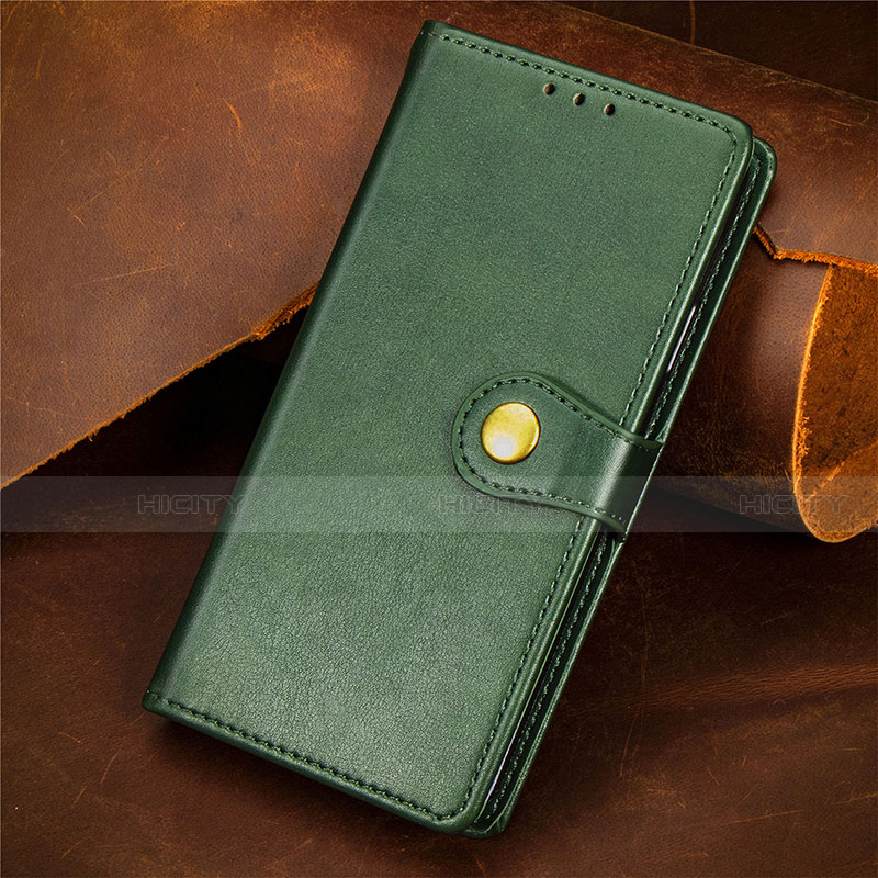 Coque Portefeuille Livre Cuir Etui Clapet F02 pour Apple iPhone 13 Vert Plus