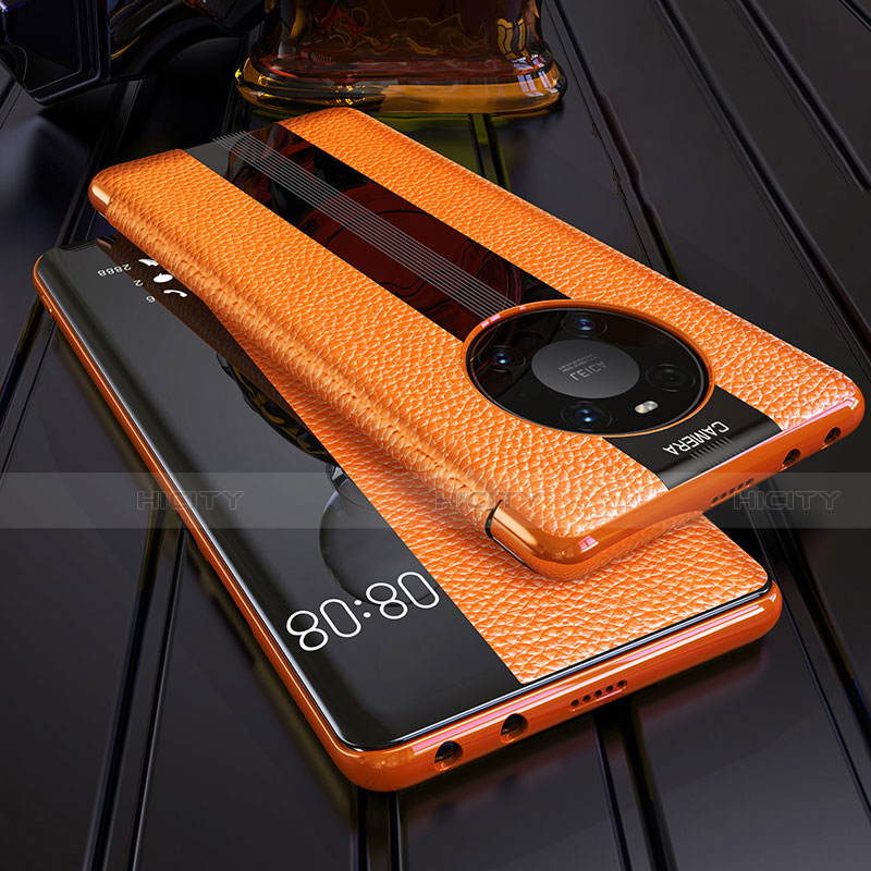 Coque Portefeuille Livre Cuir Etui Clapet F05 pour Huawei Mate 40E Pro 4G Orange Plus