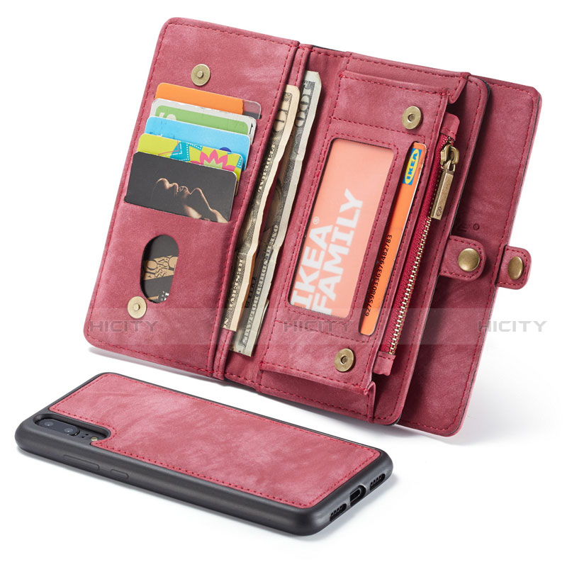 Coque Portefeuille Livre Cuir Etui Clapet G02 pour Huawei P20 Rouge Plus