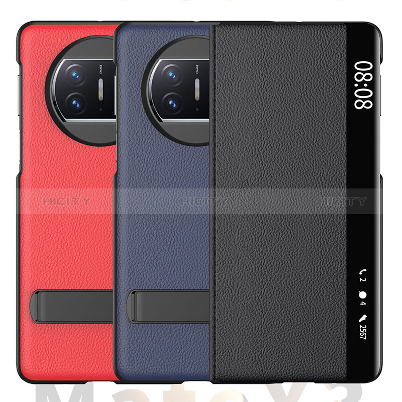 Coque Portefeuille Livre Cuir Etui Clapet GS1 pour Huawei Mate X5 Plus