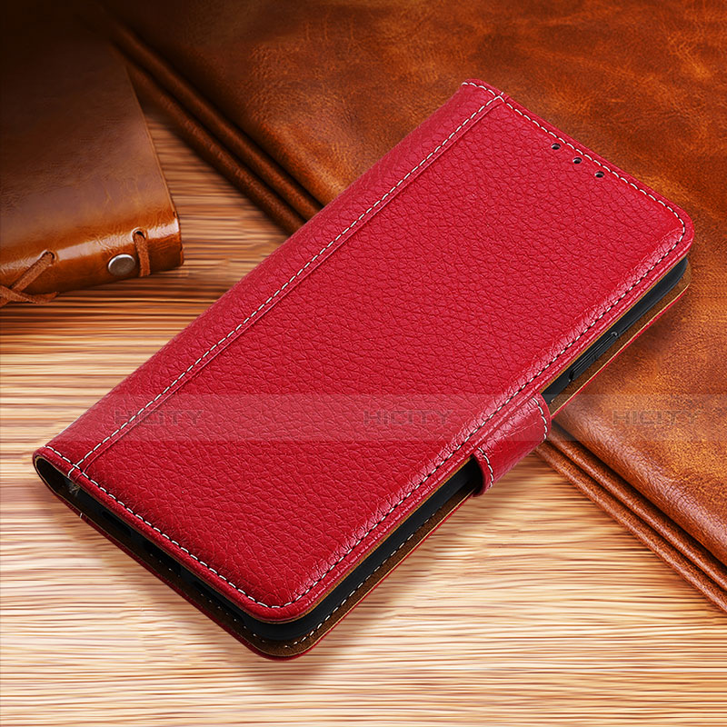 Coque Portefeuille Livre Cuir Etui Clapet H01 pour Apple iPhone 13 Pro Max Rouge Plus