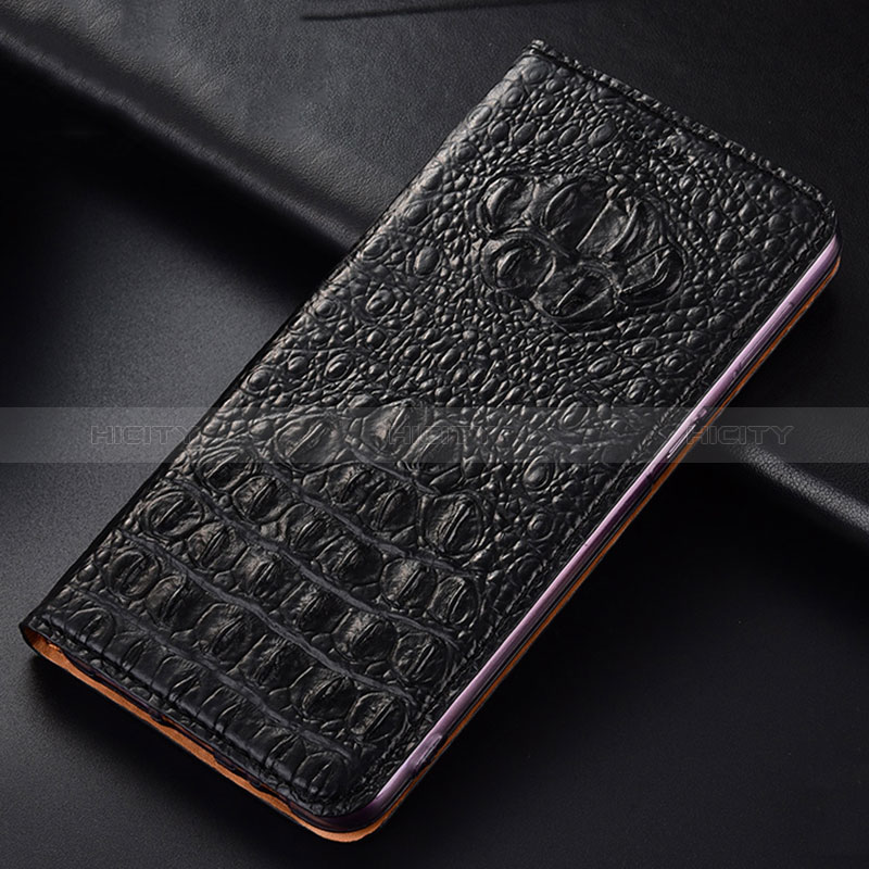 Coque Portefeuille Livre Cuir Etui Clapet H01P pour Huawei Honor X8b Noir Plus