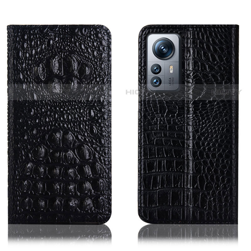 Coque Portefeuille Livre Cuir Etui Clapet H01P pour Xiaomi Mi 12S Pro 5G Noir Plus