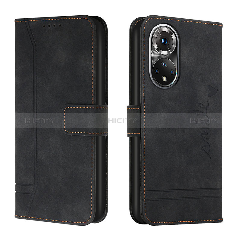 Coque Portefeuille Livre Cuir Etui Clapet H01X pour Huawei Honor 50 Pro 5G Noir Plus