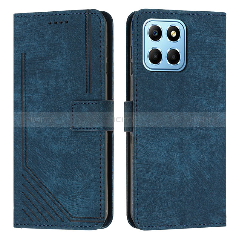 Coque Portefeuille Livre Cuir Etui Clapet H01X pour Huawei Honor 70 Lite 5G Bleu Plus