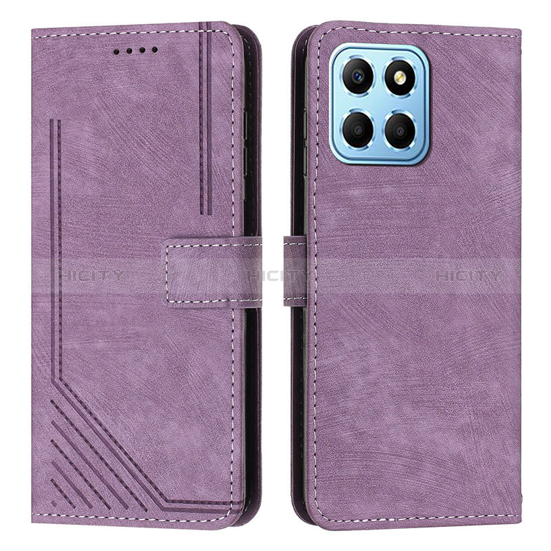 Coque Portefeuille Livre Cuir Etui Clapet H01X pour Huawei Honor 70 Lite 5G Violet Plus