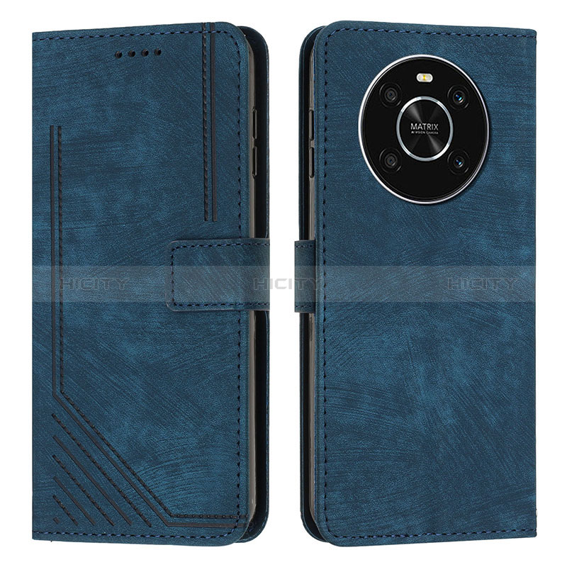 Coque Portefeuille Livre Cuir Etui Clapet H01X pour Huawei Honor Magic4 Lite 4G Bleu Plus