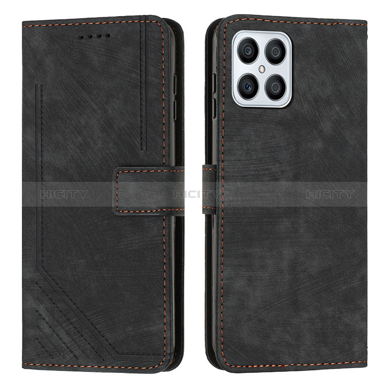 Coque Portefeuille Livre Cuir Etui Clapet H01X pour Huawei Honor X8 4G Noir Plus