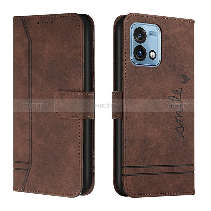 Coque Portefeuille Livre Cuir Etui Clapet H01X pour Motorola Moto G Stylus (2023) 4G Marron Plus