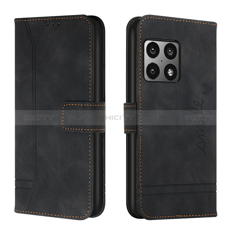 Coque Portefeuille Livre Cuir Etui Clapet H01X pour OnePlus 10 Pro 5G Noir Plus