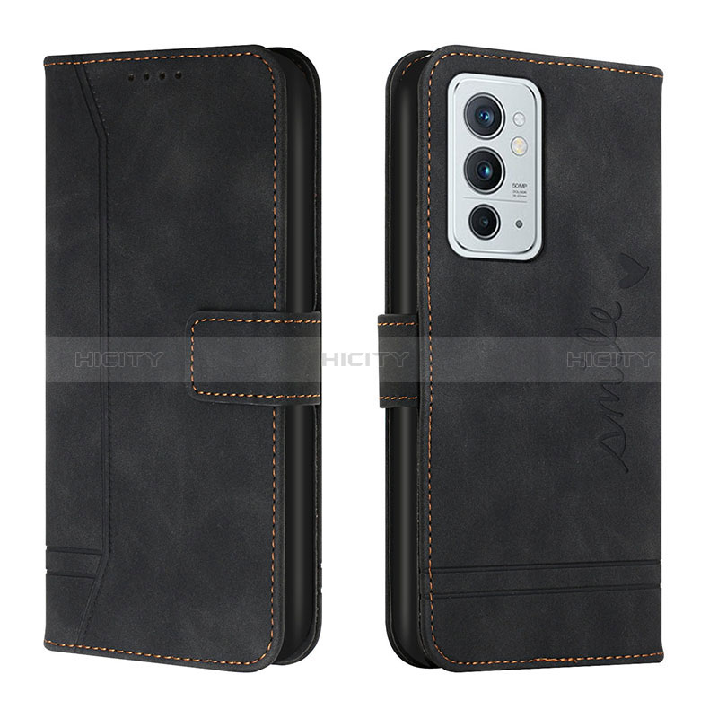 Coque Portefeuille Livre Cuir Etui Clapet H01X pour OnePlus 9RT 5G Noir Plus