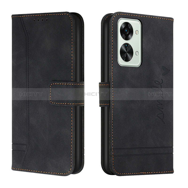 Coque Portefeuille Livre Cuir Etui Clapet H01X pour OnePlus Nord 2T 5G Noir Plus