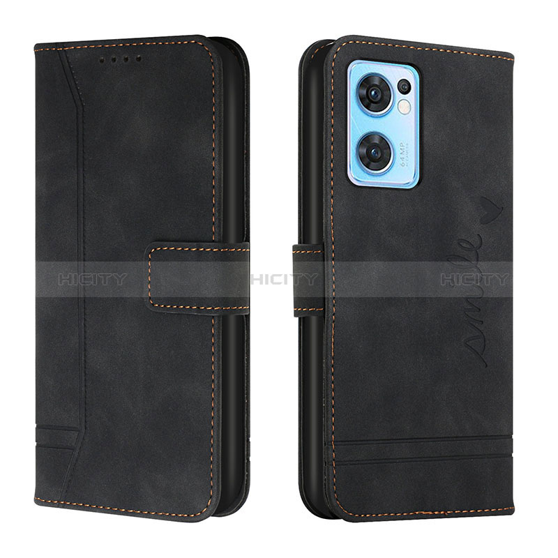 Coque Portefeuille Livre Cuir Etui Clapet H01X pour OnePlus Nord CE 2 5G Noir Plus