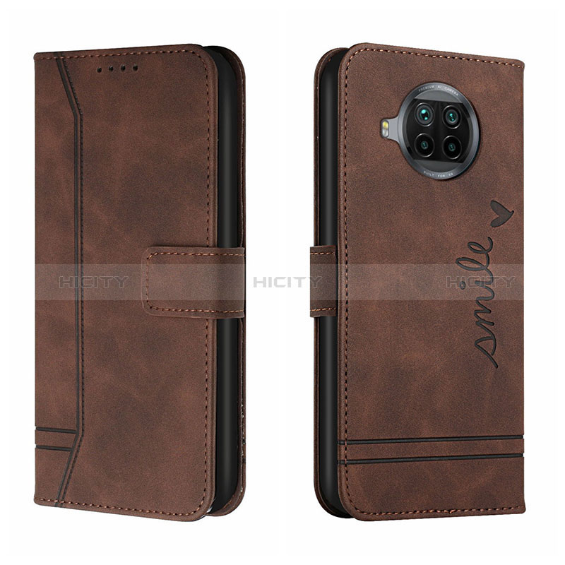 Coque Portefeuille Livre Cuir Etui Clapet H01X pour Xiaomi Mi 10i 5G Marron Plus