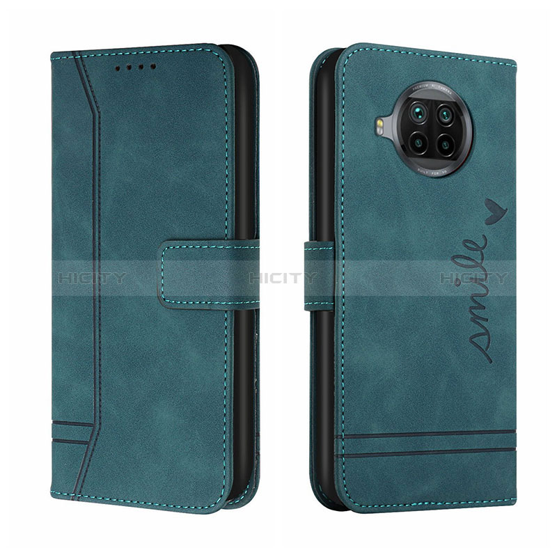 Coque Portefeuille Livre Cuir Etui Clapet H01X pour Xiaomi Mi 10i 5G Vert Plus