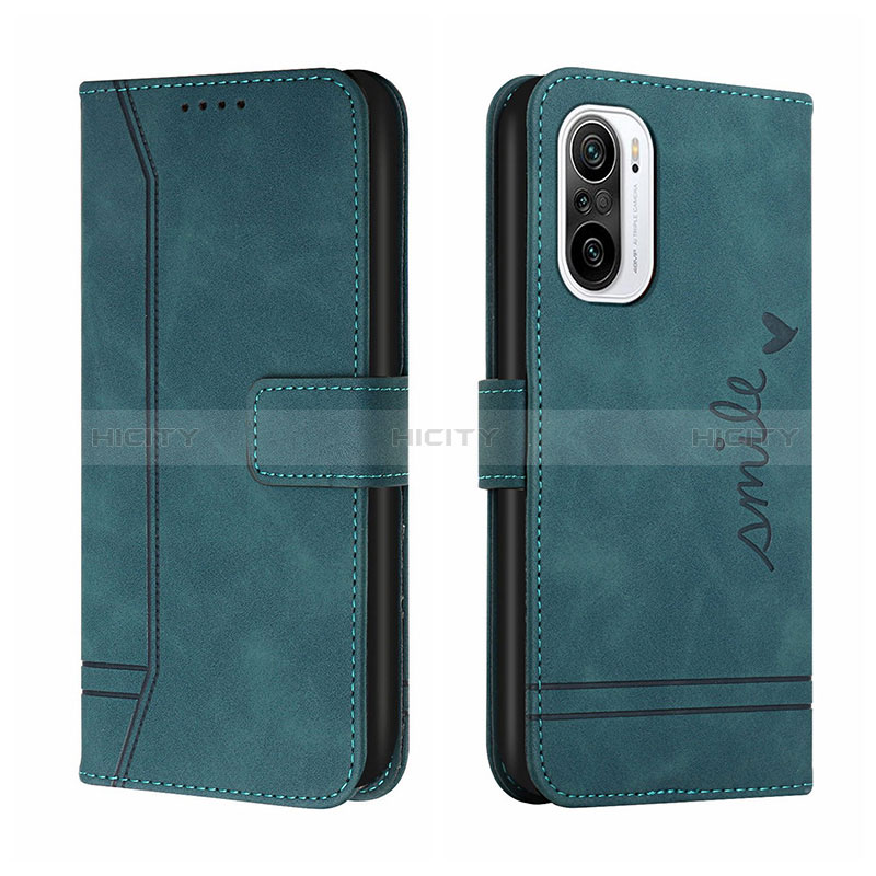 Coque Portefeuille Livre Cuir Etui Clapet H01X pour Xiaomi Mi 11i 5G Vert Plus