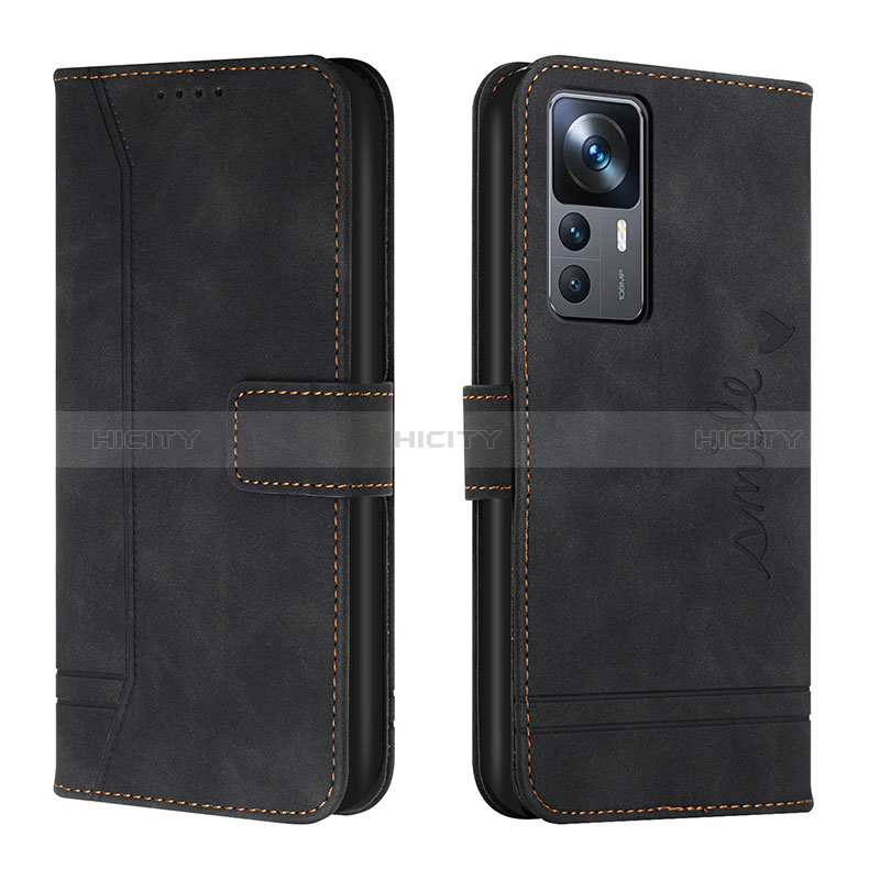 Coque Portefeuille Livre Cuir Etui Clapet H01X pour Xiaomi Mi 12T 5G Noir Plus