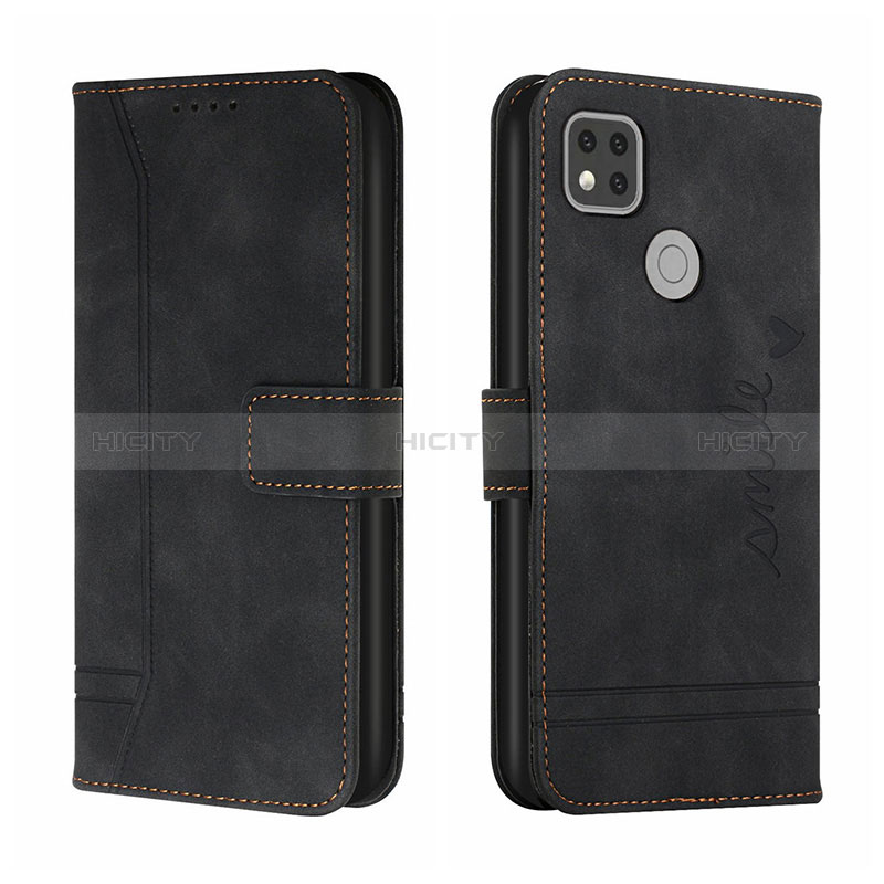 Coque Portefeuille Livre Cuir Etui Clapet H01X pour Xiaomi POCO C3 Noir Plus