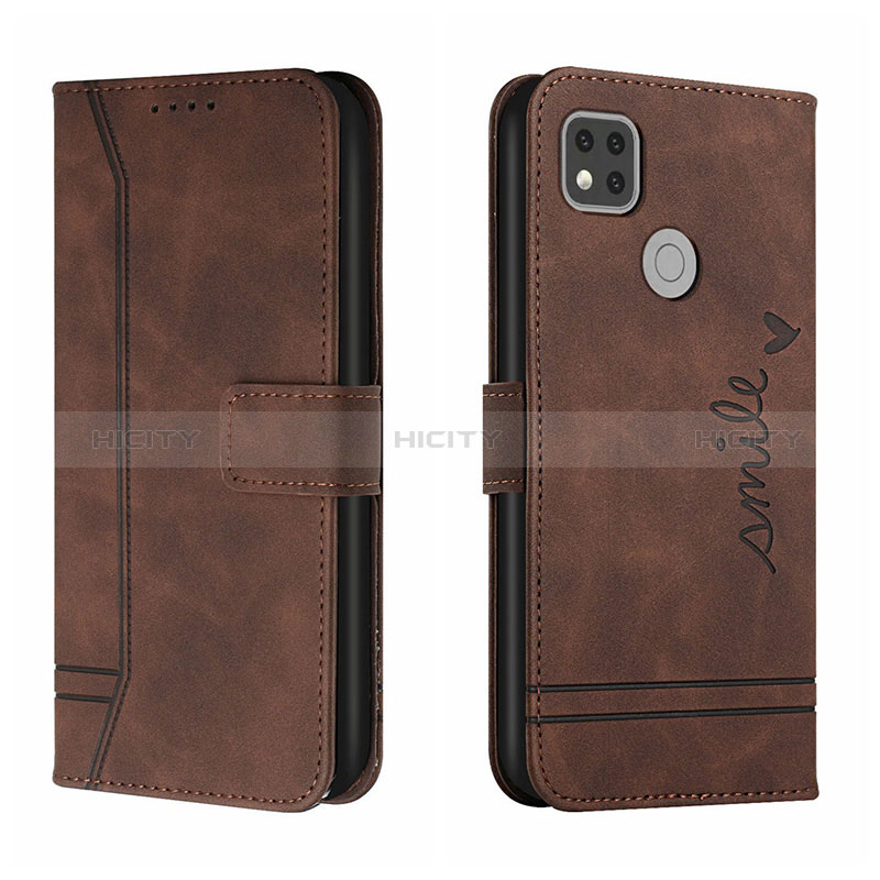 Coque Portefeuille Livre Cuir Etui Clapet H01X pour Xiaomi POCO C31 Marron Plus