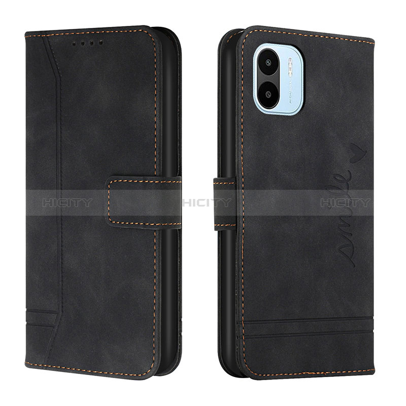 Coque Portefeuille Livre Cuir Etui Clapet H01X pour Xiaomi Poco C50 Noir Plus