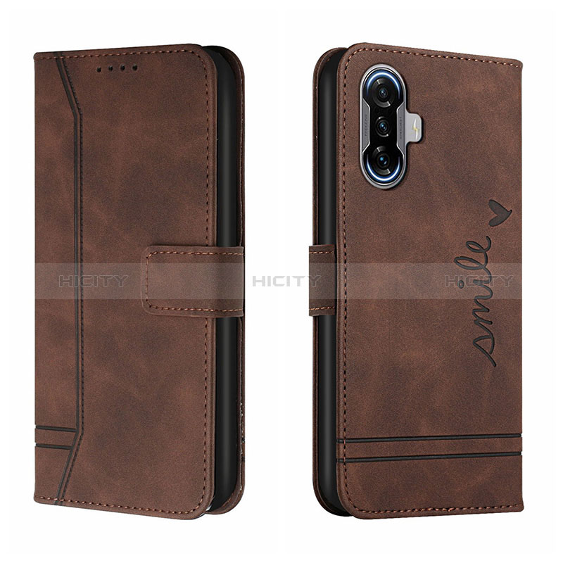 Coque Portefeuille Livre Cuir Etui Clapet H01X pour Xiaomi Poco F3 GT 5G Marron Plus