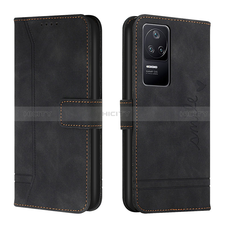 Coque Portefeuille Livre Cuir Etui Clapet H01X pour Xiaomi Poco F4 5G Noir Plus