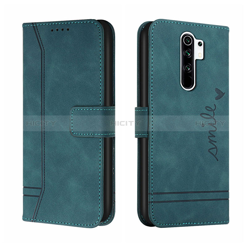 Coque Portefeuille Livre Cuir Etui Clapet H01X pour Xiaomi Poco M2 Vert Plus