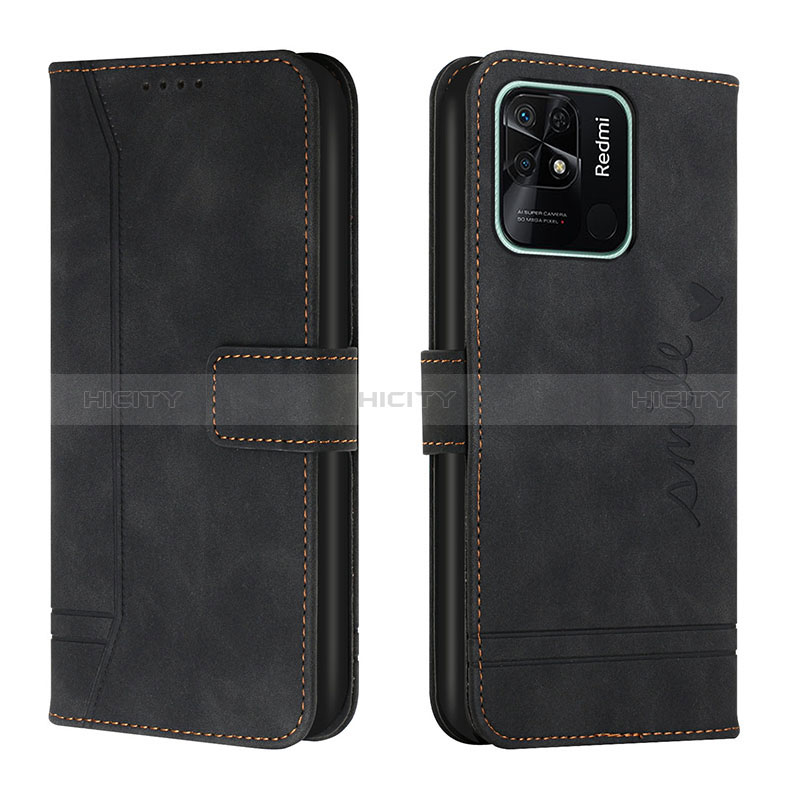 Coque Portefeuille Livre Cuir Etui Clapet H01X pour Xiaomi Redmi 10 Power Noir Plus