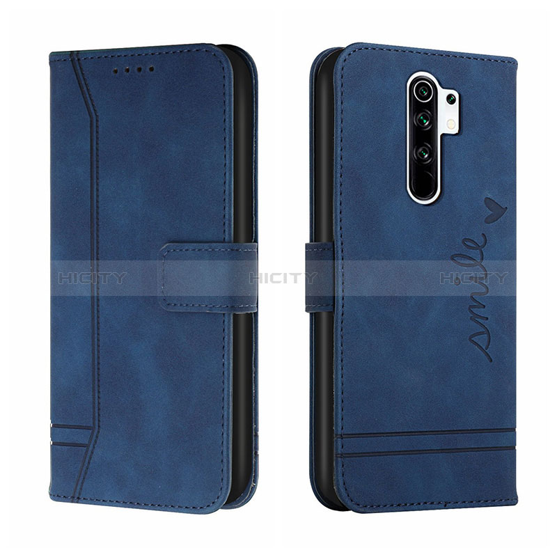 Coque Portefeuille Livre Cuir Etui Clapet H01X pour Xiaomi Redmi 9 Bleu Plus