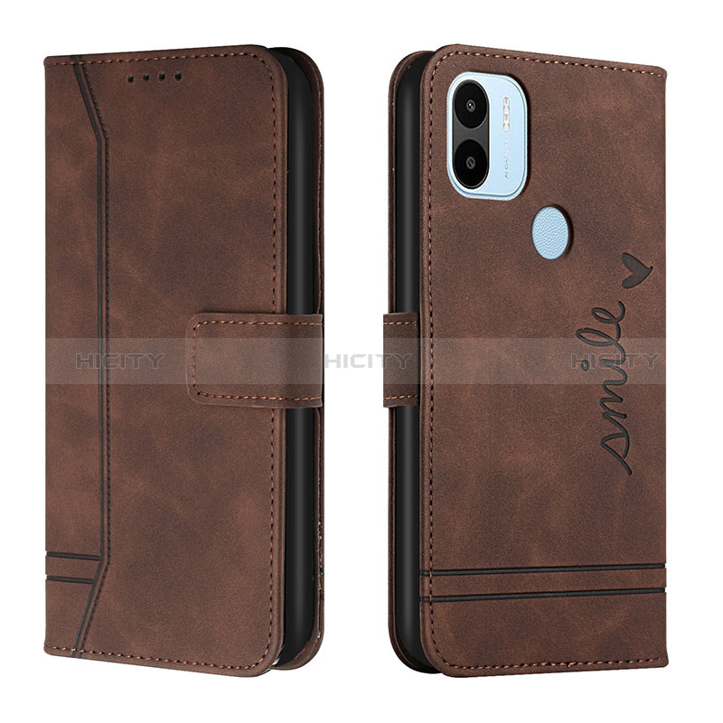 Coque Portefeuille Livre Cuir Etui Clapet H01X pour Xiaomi Redmi A1 Plus Marron Plus