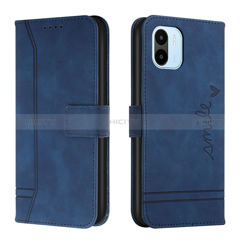 Coque Portefeuille Livre Cuir Etui Clapet H01X pour Xiaomi Redmi A2 Bleu Plus