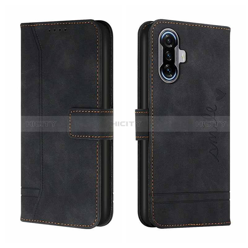 Coque Portefeuille Livre Cuir Etui Clapet H01X pour Xiaomi Redmi K40 Gaming 5G Noir Plus