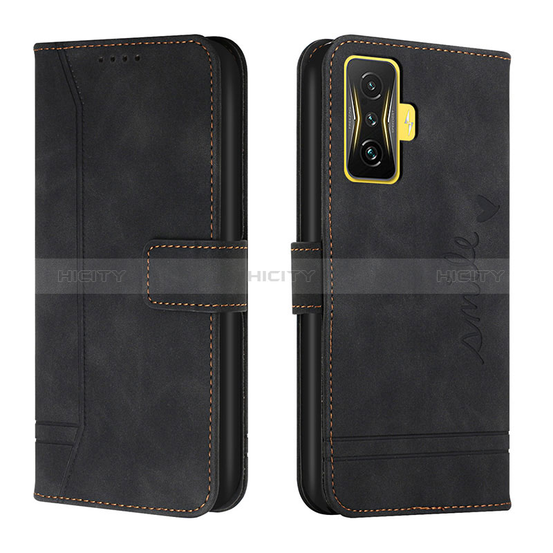 Coque Portefeuille Livre Cuir Etui Clapet H01X pour Xiaomi Redmi K50 Gaming 5G Noir Plus