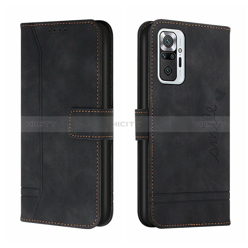 Coque Portefeuille Livre Cuir Etui Clapet H01X pour Xiaomi Redmi Note 10 Pro Max Noir Plus