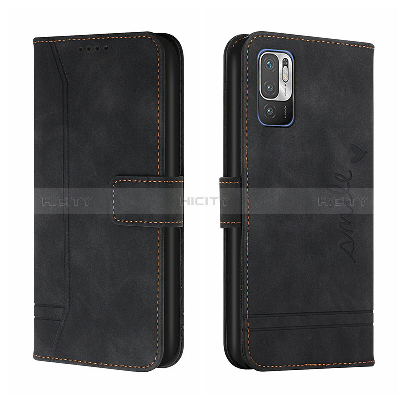 Coque Portefeuille Livre Cuir Etui Clapet H01X pour Xiaomi Redmi Note 10T 5G Noir Plus