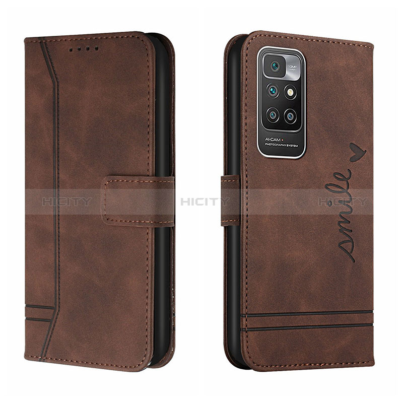 Coque Portefeuille Livre Cuir Etui Clapet H01X pour Xiaomi Redmi Note 11 4G (2021) Marron Plus