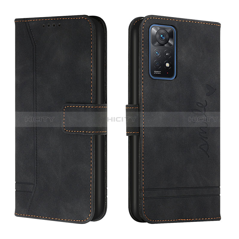 Coque Portefeuille Livre Cuir Etui Clapet H01X pour Xiaomi Redmi Note 11 Pro 5G Noir Plus