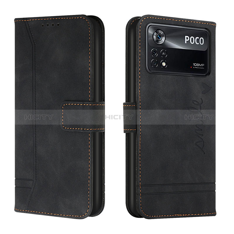 Coque Portefeuille Livre Cuir Etui Clapet H01X pour Xiaomi Redmi Note 11E Pro 5G Noir Plus