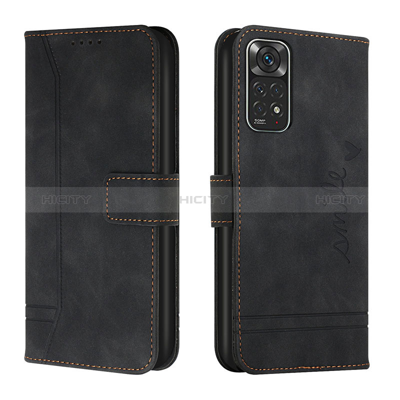 Coque Portefeuille Livre Cuir Etui Clapet H01X pour Xiaomi Redmi Note 11S 4G Noir Plus