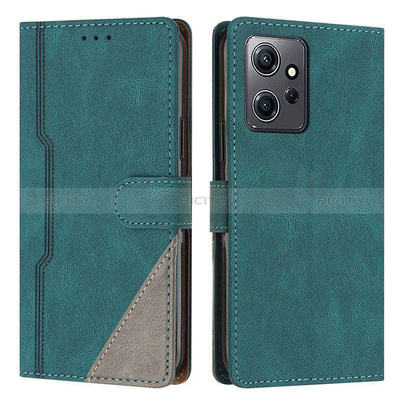 Coque Portefeuille Livre Cuir Etui Clapet H01X pour Xiaomi Redmi Note 12 4G Vert Plus